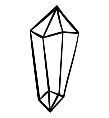 Elle boyanmış elmas. Lüks ve servet, aksesuar ve mücevher. Zarafet, güzellik ve estetik. Web sitesi için poster ya da afiş, kumaş üzerine yazdırma için grafik ögesi. Çizgi film düz vektör çizimi