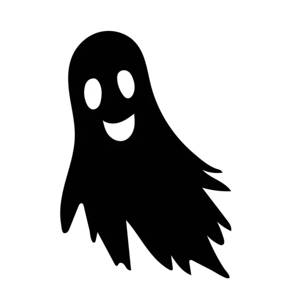 Sylwetka Ducha Halloween Abstrakcyjny Duch Złe Moce Mistycyzm Naklejka Portale — Wektor stockowy