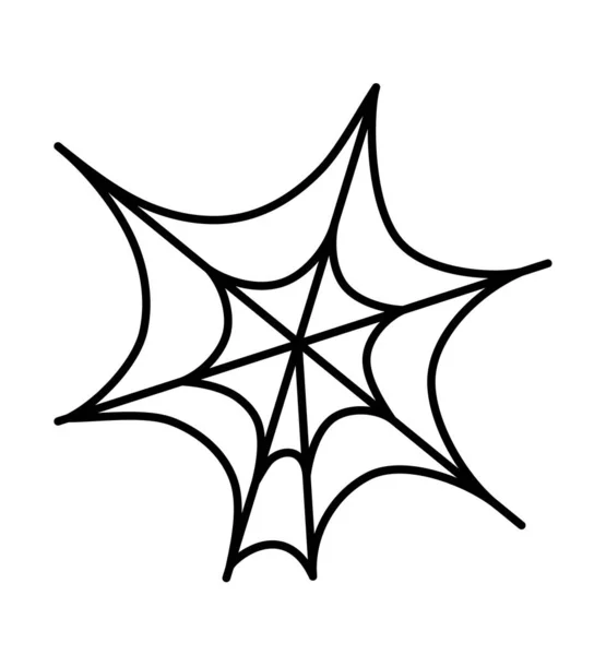 Halloween Web Silhouette Plakat Oder Banner Für Die Webseite Symbol — Stockvektor
