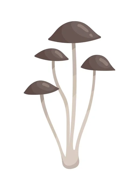 Ícone Cogumelos Cinzentos Colheita Outono Outono Adesivo Para Redes Sociais — Vetor de Stock