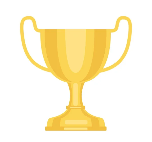 Copo Troféu Dourado Prêmio Prêmio Para Vencedor Competição Campeonato Liderança — Vetor de Stock