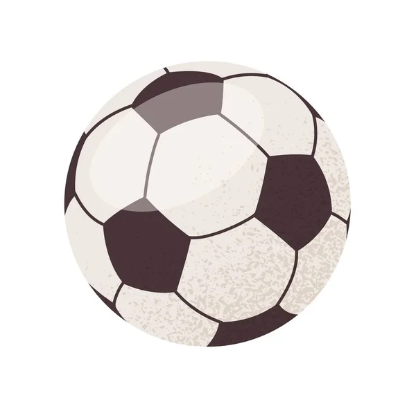 Sportieve Bal Sticker Kleurrijke Ronde Icoon Met Zwart Wit Voetbal — Stockvector