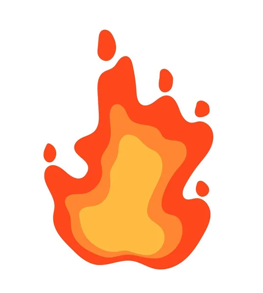 Eld Lågan Ikon Snygg Och Minimalistisk Logotyp För Företag Eller — Stock vektor