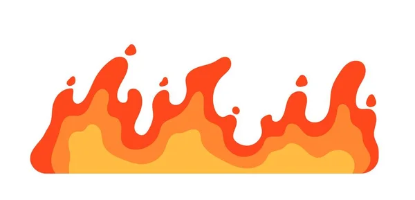 Feuerflammensymbol Natur Gefahr Und Katastrophe Grafisches Element Für Den Druck — Stockvektor
