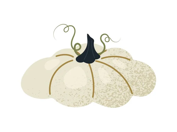 Icône Citrouille Blanche Affiche Bannière Pour Site Élément Design Pour — Image vectorielle