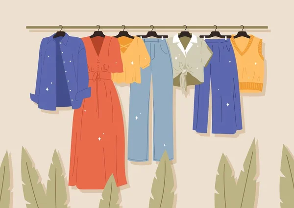 Pte Giysiler Web Sitesi Afişi Afişi Islak Giysiler Yıkandıktan Sonra — Stok Vektör