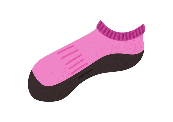 Violette Stylische Socke Element Der Warmen Kleidung Für Den Winter — Stockvektor