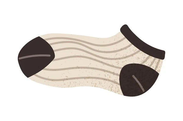 Γκρίζα Κομψή Κάλτσα Ζεστό Στοιχείο Ρουχισμού Για Χειμώνα Και Φθινόπωρο — Διανυσματικό Αρχείο