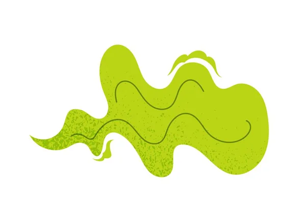 Вонючее Зеленое Облако Графический Элемент Сайта Вредные Отходы Токсичное Химическое — стоковый вектор