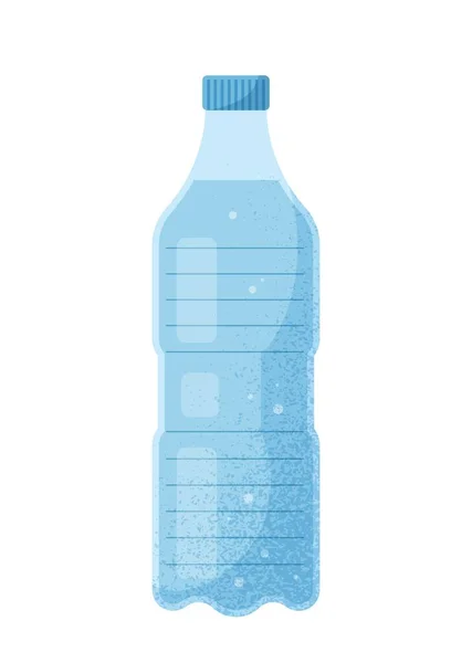 Plastikflasche Mit Wasser Poster Oder Banner Für Die Webseite Mineralflüssigkeit — Stockvektor