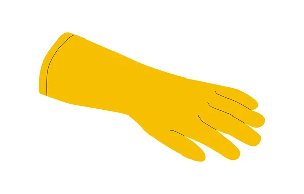 Сдайте Резиновые Перчатки Защитная Латексная Одежда Безопасной Чистки Избежания Химических — стоковый вектор