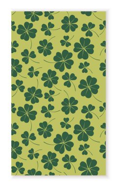 Çiçeksel elementlerle kusursuz desen. Kumaş üzerine baskı yapmak için tasarım ögesi tekrarlanıyor. Güzel yeşil çiçekler, bahar mevsiminin sembolü. Estetik ve zarafet. Çizgi film düz vektör çizimi