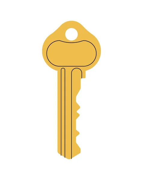 Κλειδί Πόρτας Έννοια Εικονίδιο Για Την Ιστοσελίδα Χρυσό Κλειδί Για — Διανυσματικό Αρχείο