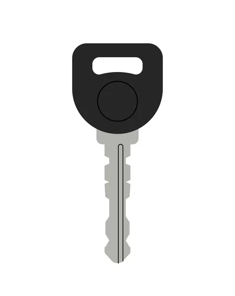 门钥匙的概念 Icon Website 办公室或车库的钥匙 打开挂锁的项目 保护建筑物和私人财产 在白色背景上孤立的卡通平面矢量图解 — 图库矢量图片