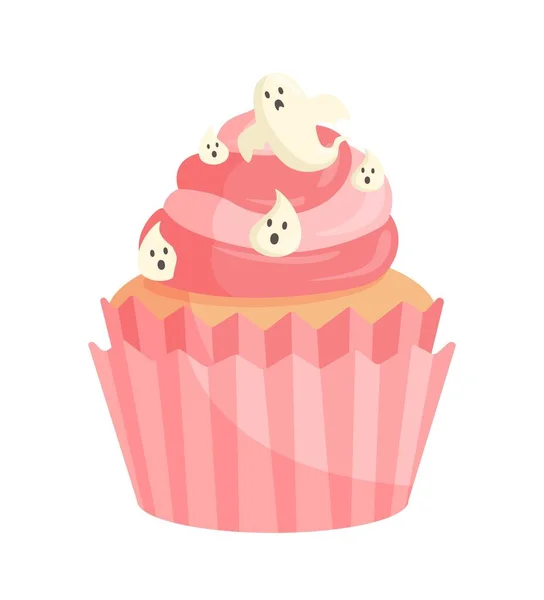 Concept Cupcake Halloween Dessert Délicatesse Pour Des Vacances Internationales Produits — Image vectorielle