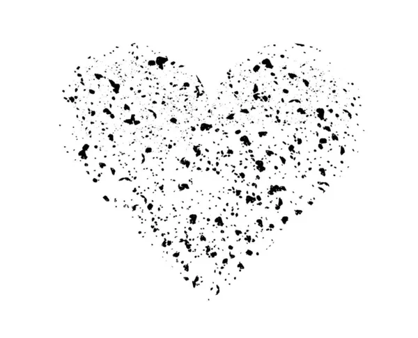 Minimalist Tarzda Bir Kalp Destek Romantizm Aşkım Romantik Ilişki Duygular — Stok Vektör