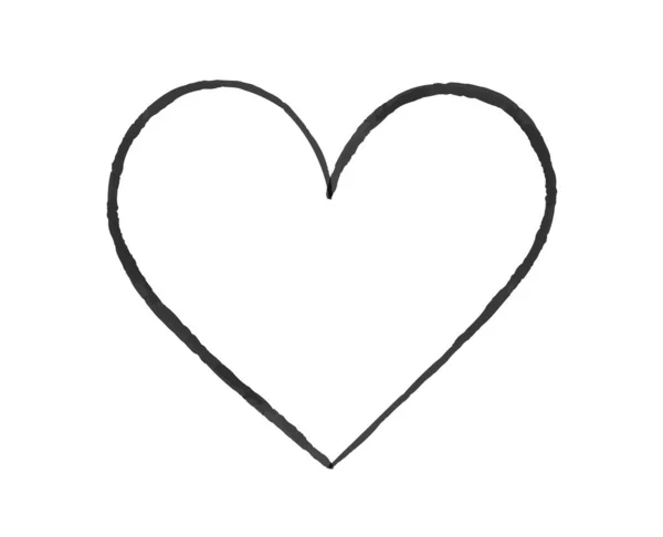 Серце Мінімалістському Стилі Відносини Романтика Любов Пристрасть Почуття Валентинів День — стоковий вектор