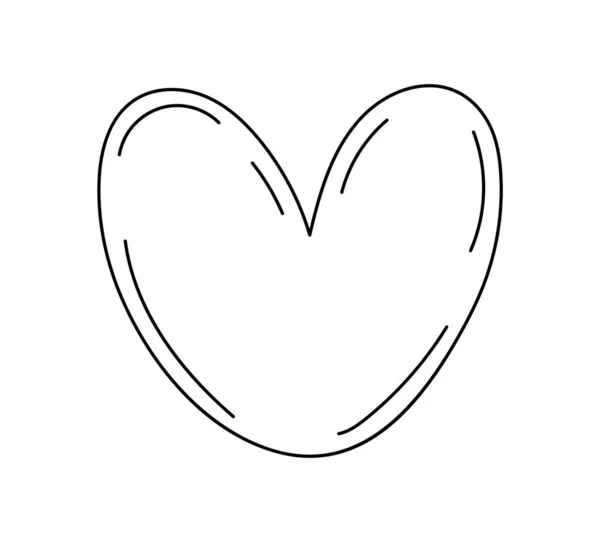 Minimalist Balon Konuşma Konsepti Kalp Çizimi Sanat Yaratıcılık Sevgililer Günü — Stok Vektör