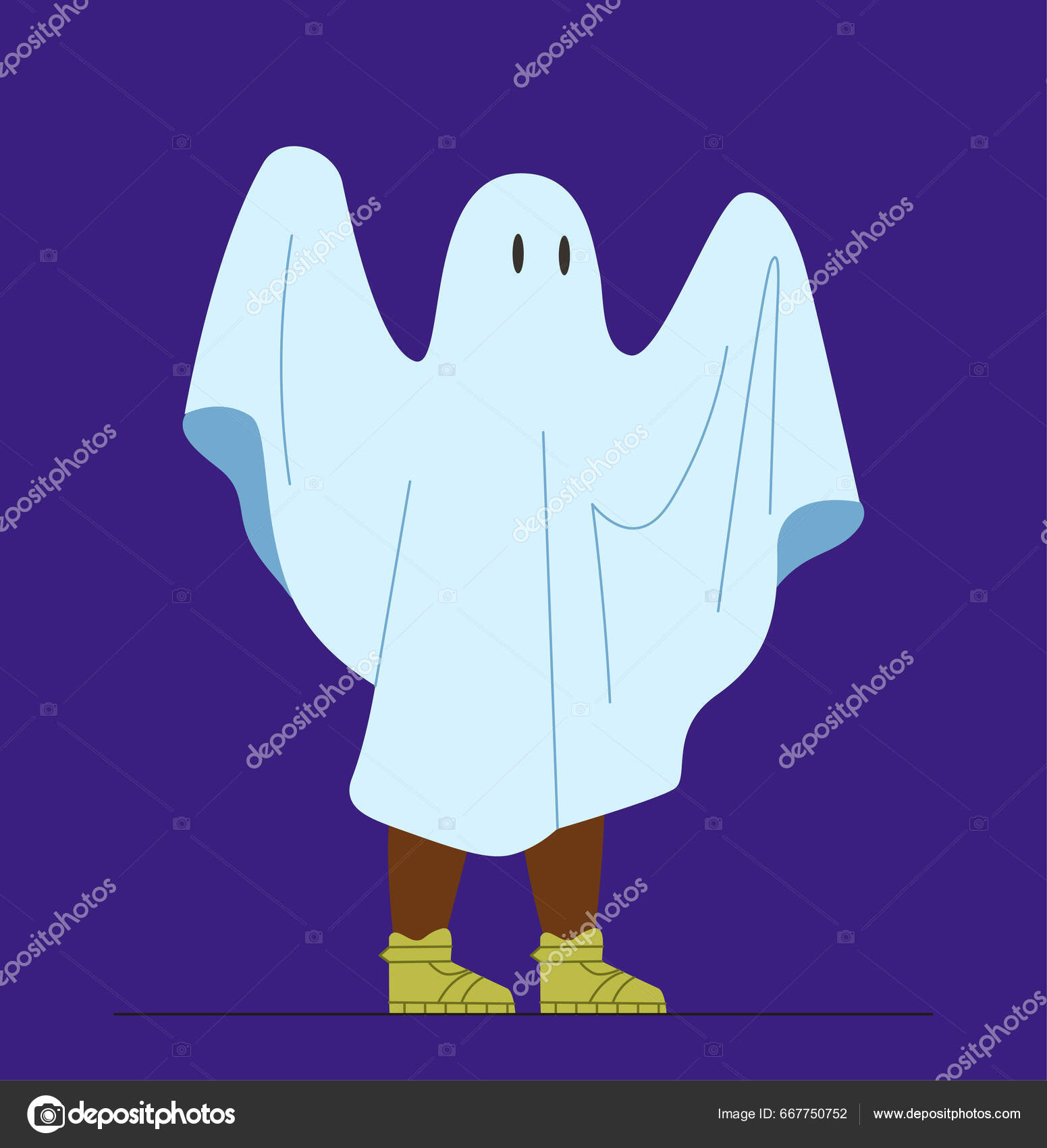 Desenho de Fantasma assustador pintado e colorido por Usuário não