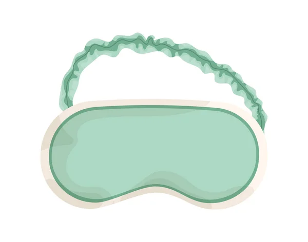 Lindo Concepto Pegatina Máscara Sueño Verde Pijama Ropa Dormir Para — Archivo Imágenes Vectoriales