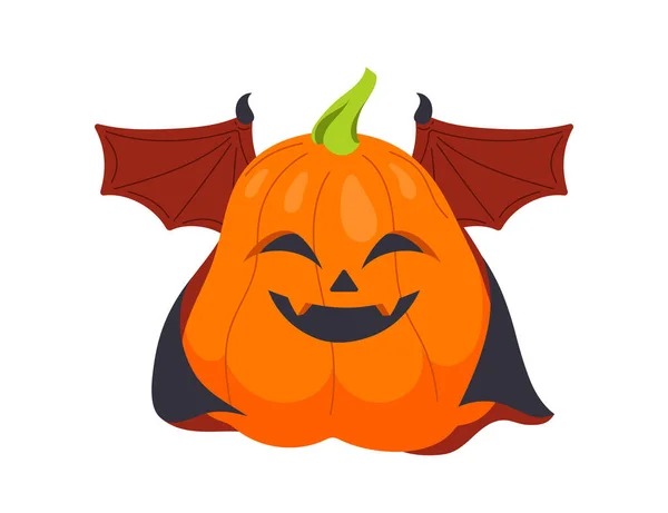 Konsep Labu Halloween Karakter Menakutkan Untuk Hari Libur Internasional Ketakutan - Stok Vektor