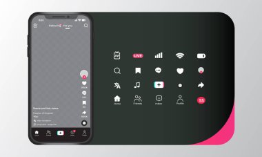 Akıllı Telefonla Tiktok Arayüz Şablonu Ayarlandı