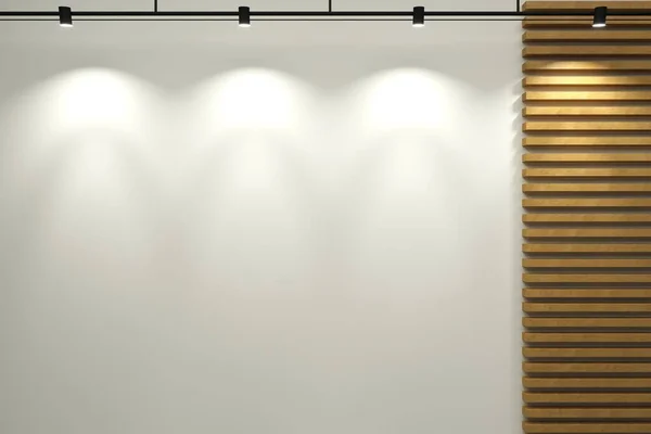Illustration Weiße Wand Der Rezeption Und Dekoration Von Der Tafel — Stockfoto