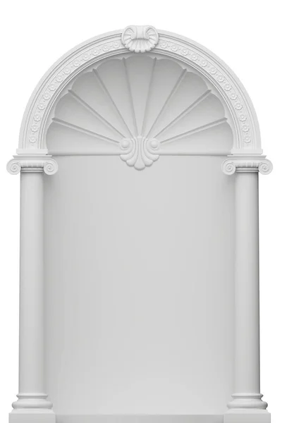 Ilustração Arco Arquitetônico Clássico Antigo Com Nicho — Fotografia de Stock