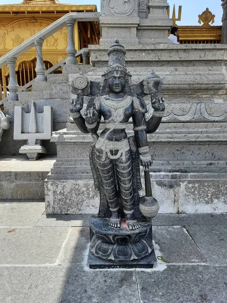 Estatuas Piedra Esculturas Del Señor Vishnu Deidad Hindú Dios —  Fotos de Stock