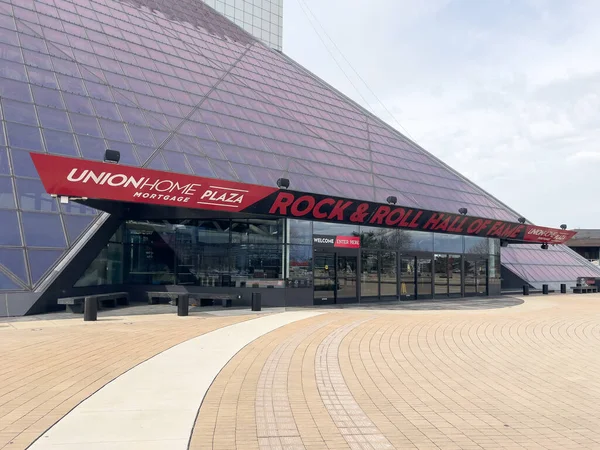 Cleveland Usa Mart 2023 Rock Roll Şöhretler Müzesi Cleveland Şehir — Stok fotoğraf