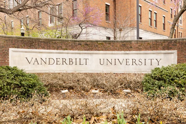 Nashville Usa Marca 2023 Vanderbilt University Jest Prywatnym Uniwersytetem Badawczym — Zdjęcie stockowe