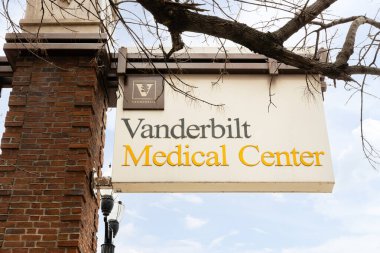 NASHVILLE, TN, ABD - 13 Mart 2023: Vanderbilt Üniversitesi Tıp Merkezi, Tennessee 'de hastane ve ofisleri olan ve kar amacı gütmeyen bir kuruluş.