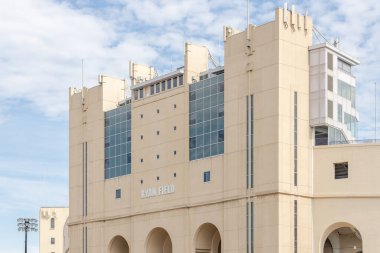 Evanston, IL, ABD - 23 Ekim 2023: Ryan Field, 1926 yılında inşa edildi, Northwestern Üniversitesi Wildcats NCAA futbol takımına ev sahipliği yapmaktadır.. 