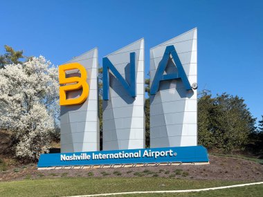 Nashville, TN, ABD - 11 Mart 2024: Berry Field olarak bilinen Nashville Uluslararası Havalimanı, 1937 yılında şehir merkezinin güneydoğusunda kurulmuştur..