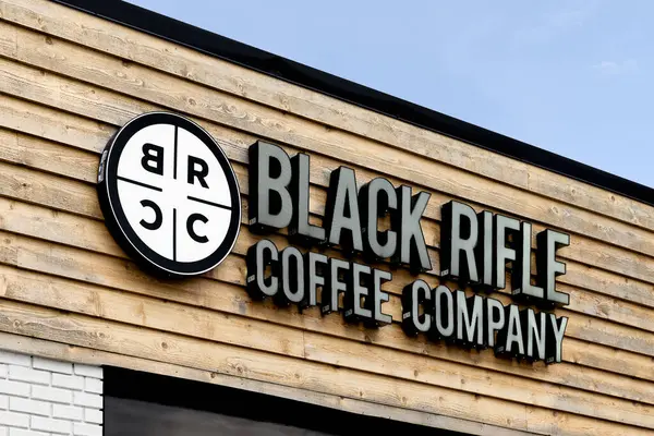 Sevierville April 2024 Black Rifle Coffee Company Een Amerikaans Veteraan Stockfoto