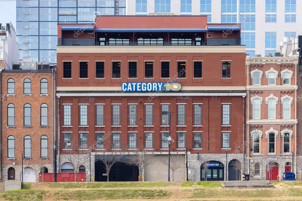 Nashville, TN, USA - March 8, 2025: Category 10 is Luke Combs' bar located on 2nd Avenue in downtown Nashville featuring live music, food, and drinks.
