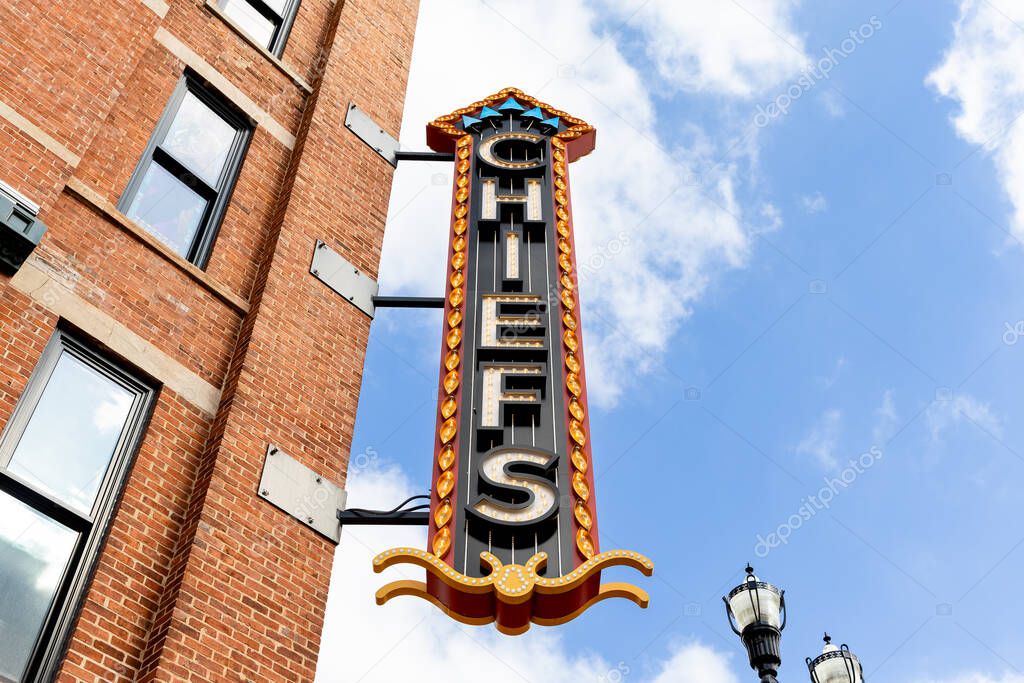 Nashville, TN, USA - March 8, 2025: Chiefs On Broadway, Eric Churchs bar and restaurant, is one of the newest bars added to downtown Broadway Street in downtown Nashville.
