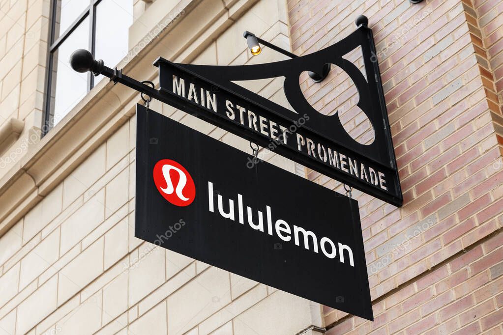 Naperville, IL, USA - March 27, 2025: Lululemon is a premium athletic clothing company founded in Canada in 1998 and grown to have over 700 stores worldwide and also sells online.
