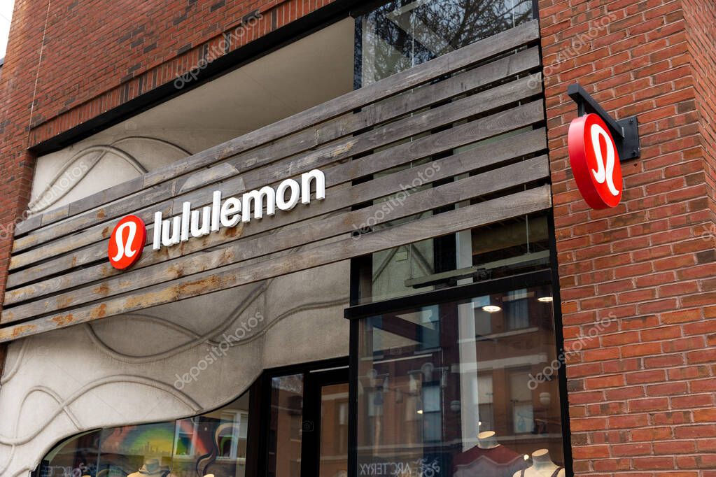 Chicago, IL, USA - March 27, 2025: Lululemon is a premium athletic clothing company founded in Canada in 1998 and grown to have over 700 stores worldwide and also sells online.