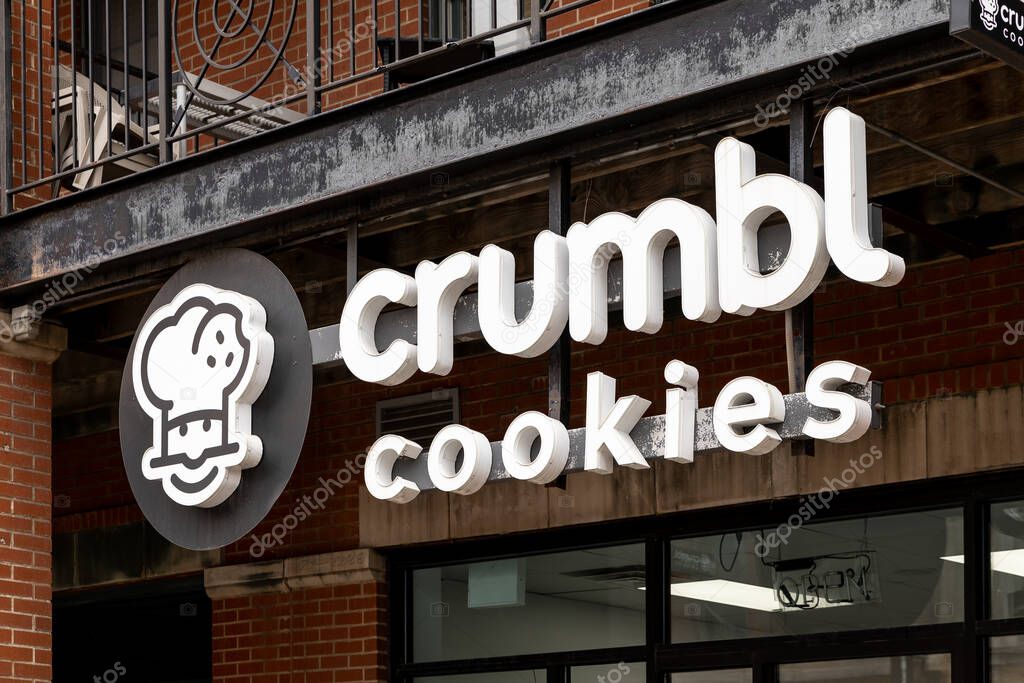 Chicago, IL, USA - March 27, 2025: Crumbl Cookies is a gourmet bakery chain specializing in cookies with over a thounsand locations worldwide.