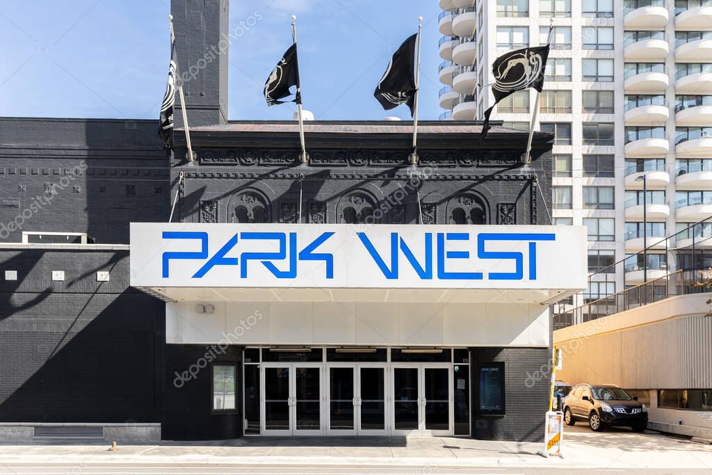 Chicago, IL, USA - April 24, 2025: Park West is a historic theater and concert venue located in Lincoln Park.  The venue opened in 1916 as a vaudeville and movie theater by the Ascher Brothers.