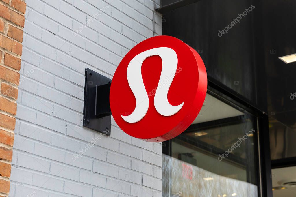 Kildeer, IL, USA - April 10, 2025: Lululemon is a premium athletic clothing company founded in Canada in 1998 and grown to have over 700 stores worldwide and also sells online.