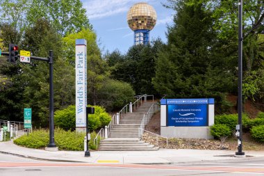 Knoxville, TN, ABD - 12 Nisan 2025 Knoxville Kongre Merkezi Knoxville şehir merkezinde yer almaktadır..