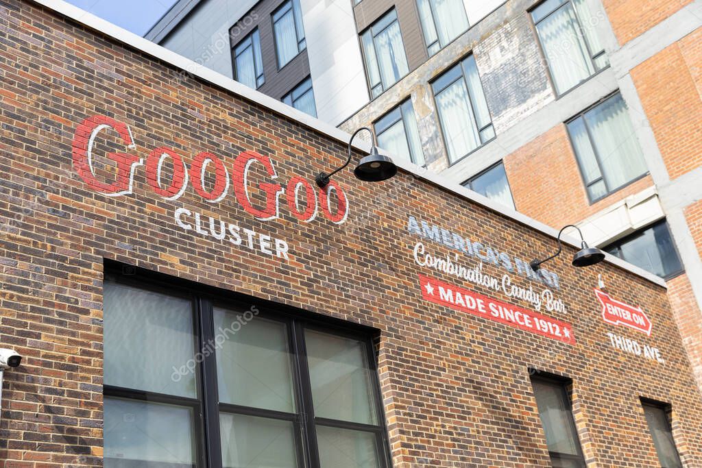 Nashville, TN, USA - March 8, 2025: Goo Goo Chocolate Company is located in Nashville, TN creating Goo Goo Clusters and other sweets.