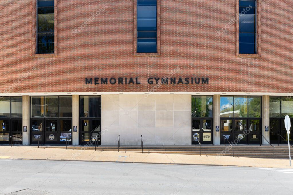 Nashville, TN, USA - April 15, 2025: The Memorial Gymnasium is home to the Vanderbilt University Commodores NCAA basketball team and was built in 1952.