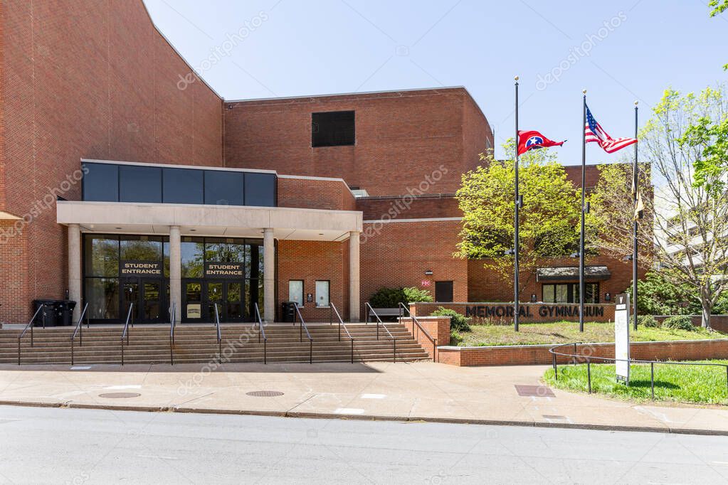 Nashville, TN, USA - April 15, 2025: The Memorial Gymnasium is home to the Vanderbilt University Commodores NCAA basketball team and was built in 1952.