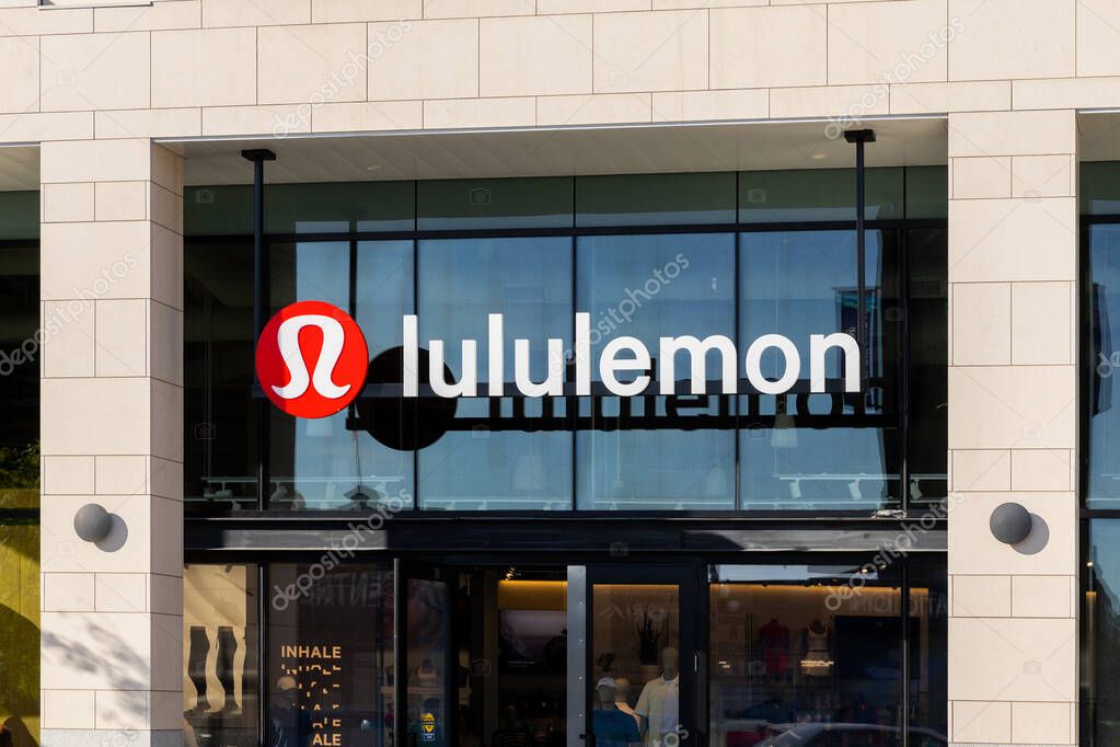 Victoria, BC, Canada - June 5, 2025: Lululemon is a premium athletic clothing company founded in Canada in 1998 and grown to have over 700 stores worldwide and also sells online.