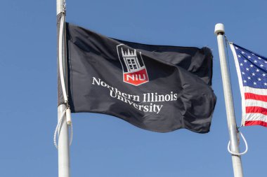 DeKalb, IL, ABD - 19 Haziran 2025: Kuzey Illinois Üniversitesi 1895 yılında kurulan bir devlet araştırma üniversitesidir..