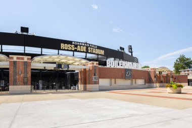 West Lafayette, IN, ABD - 29 Temmuz 2025: Ross-Ade Stadyumu, Purdue Üniversitesi Boilermakers futbol takımının 1924 yılında açıldığı yerdir.. 