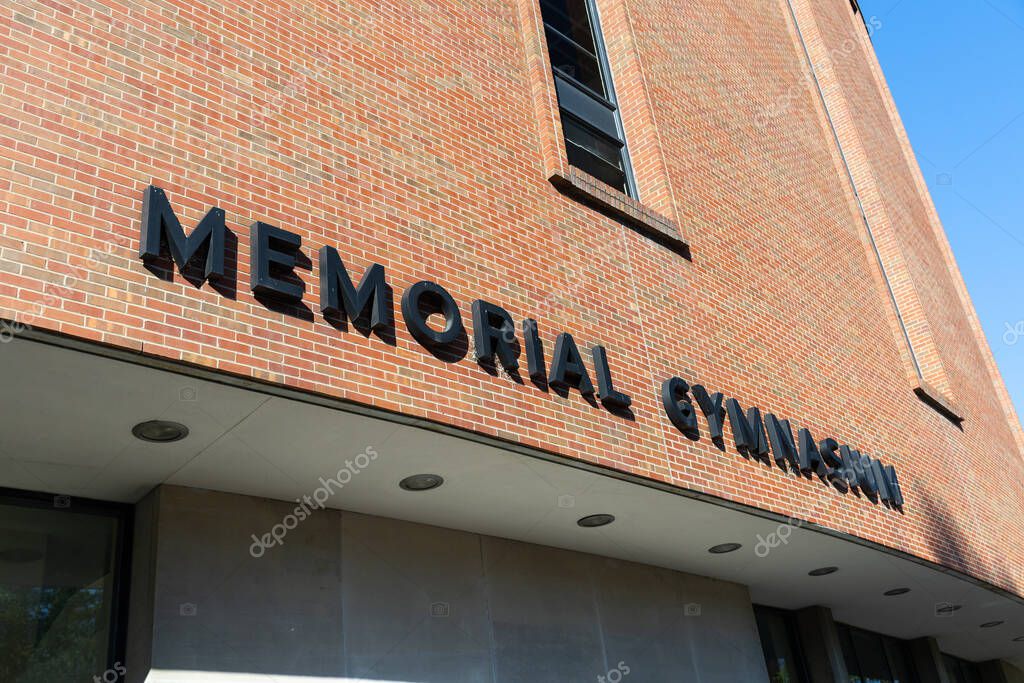 Nashville, TN, USA - April 15, 2025: The Memorial Gymnasium is home to the Vanderbilt University Commodores NCAA basketball team and was built in 1952.